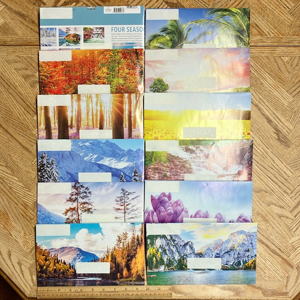 Four Seasons Scenic Envelopes Set
